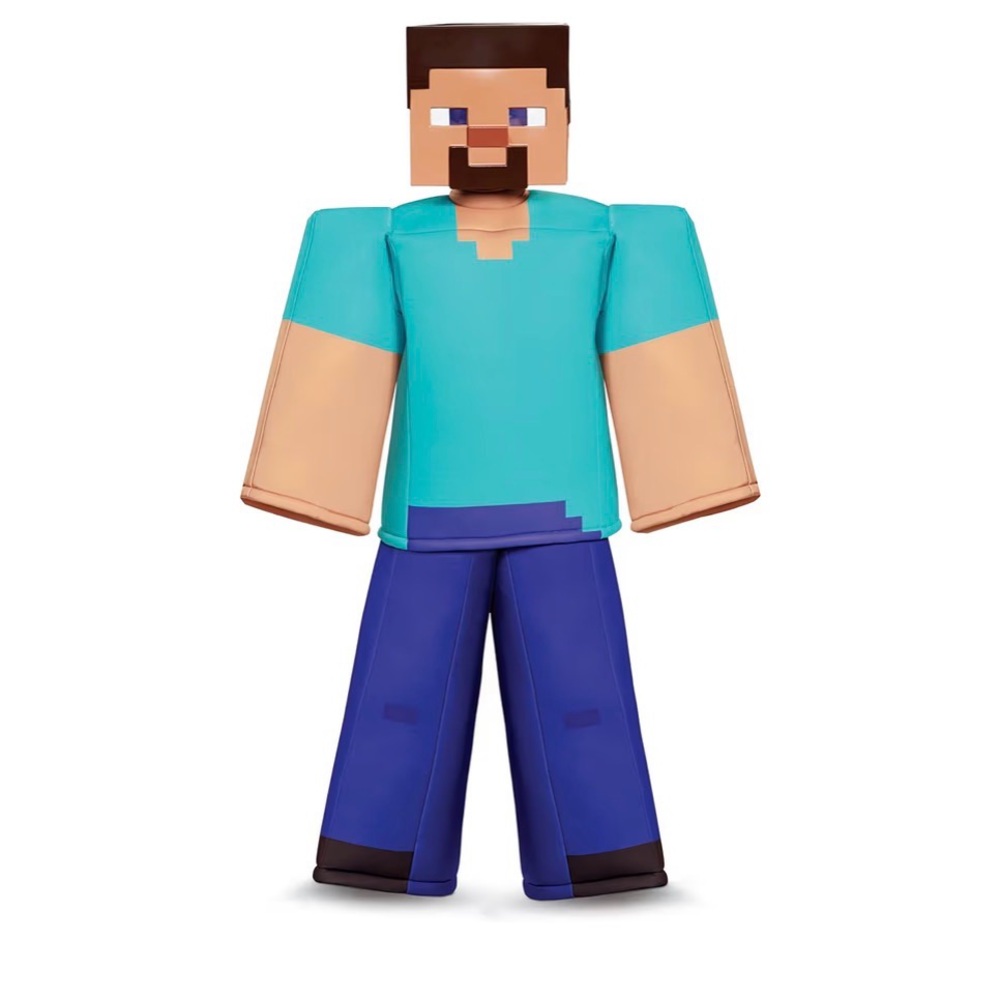 Disguise Steve Prestige Minecraft Costume, Official Minecraft Steve Costume